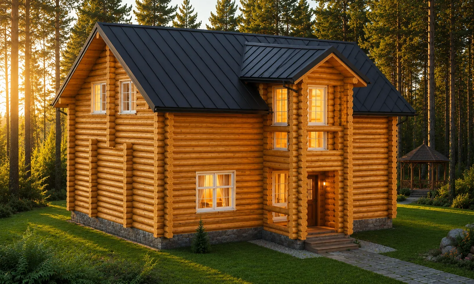 Проект Д159 — 159 м², брус